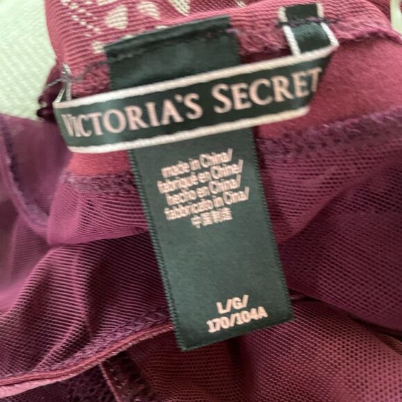 Victoria’s Secret Burgundy Bodysuit Lingerie L - Picture 8 of 9